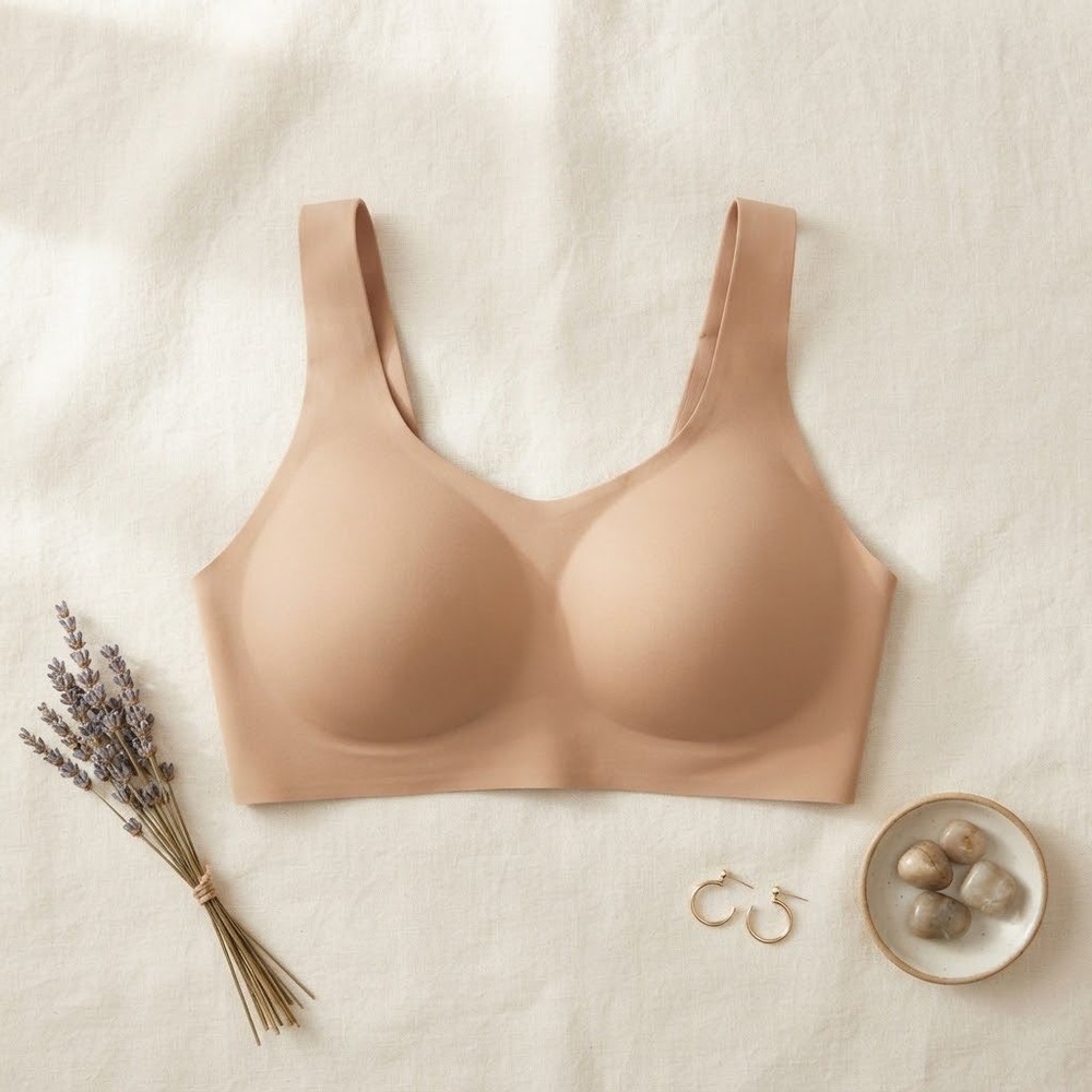 All in Motion Womens High Support Molded Cup Sports Bra Tan 40D F00323869